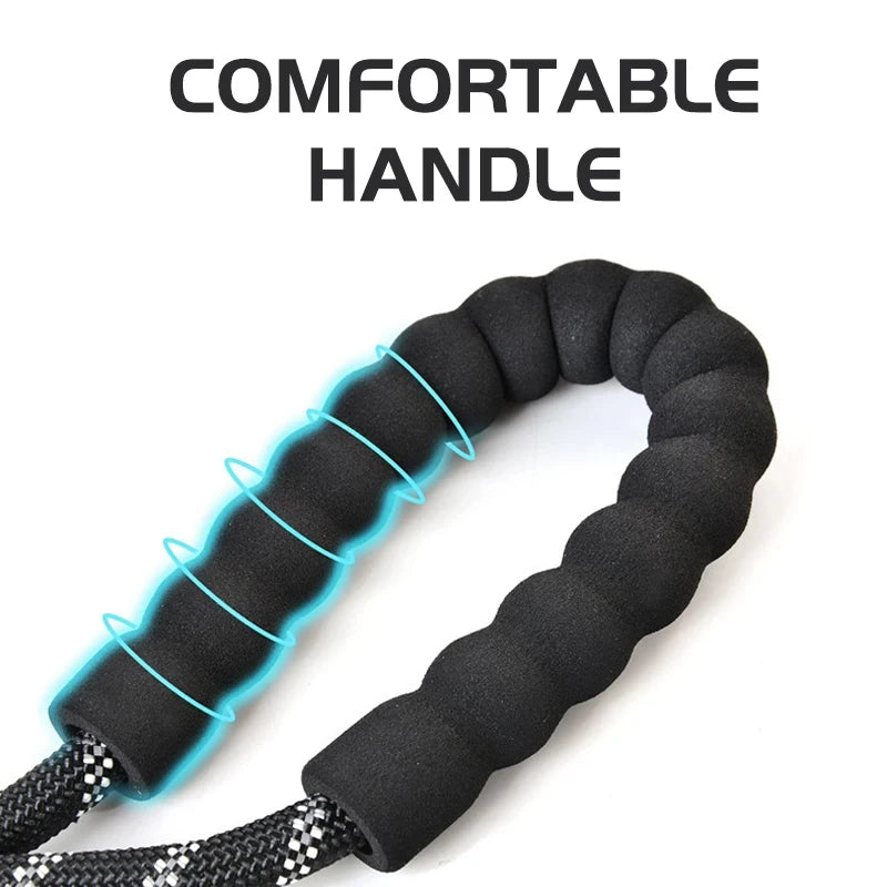Reflective Padded Dog Leash With Comfortable Padded Handle