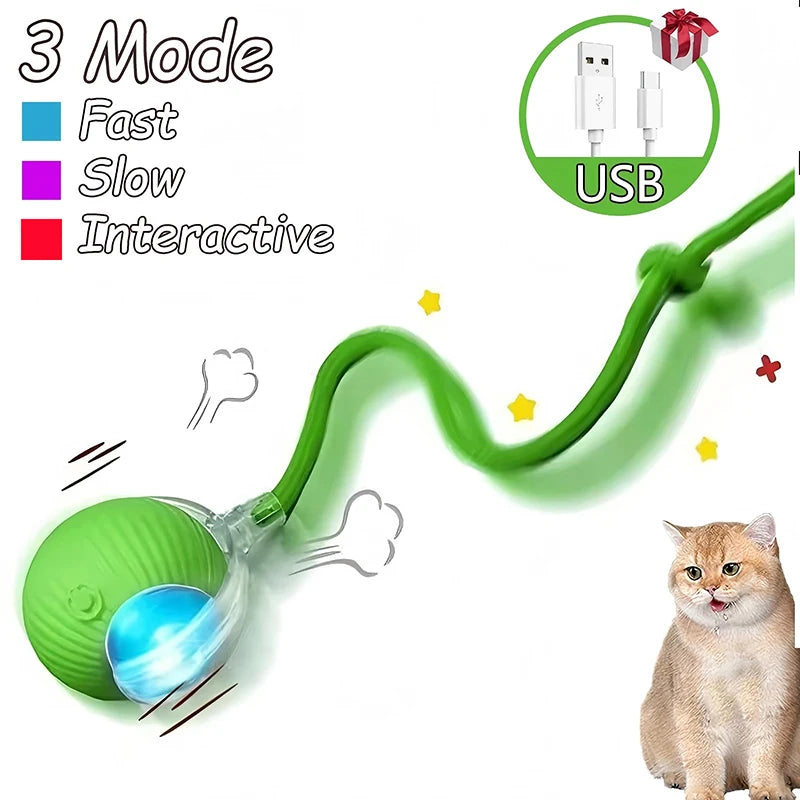 Rechargeable Interactive Cat Ball Toy