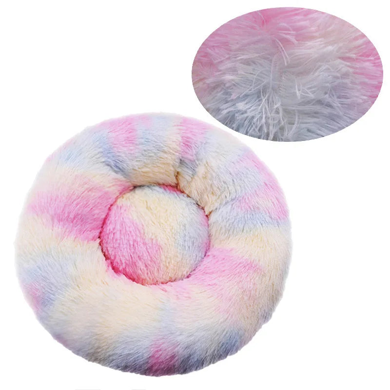 Plush Round Pet Bed