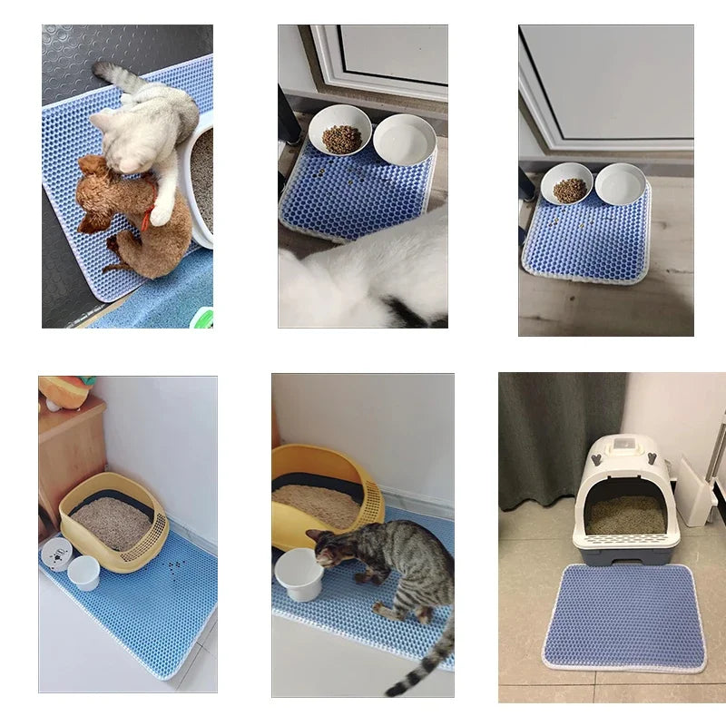 Double Layer Waterproof Pet Litter Box Non-slip Mat