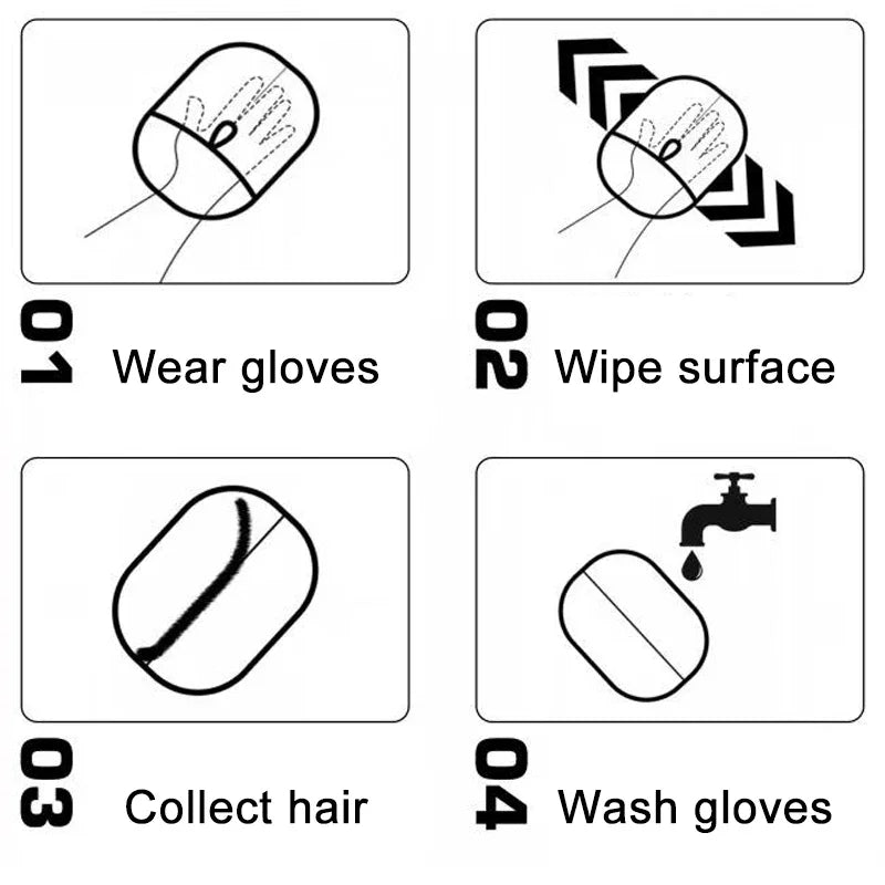 Reusable Pet Hair Removal Mitt