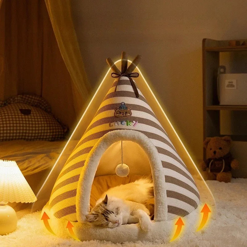 Self-Warming Cat Tent Bed