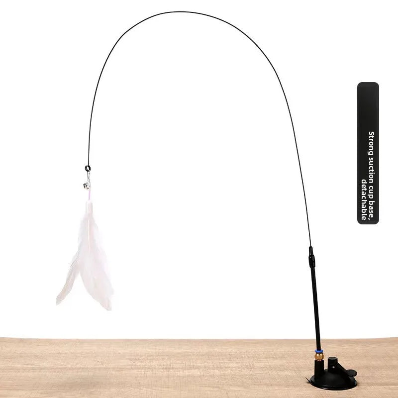 Interactive Feather Cat Teaser Pole