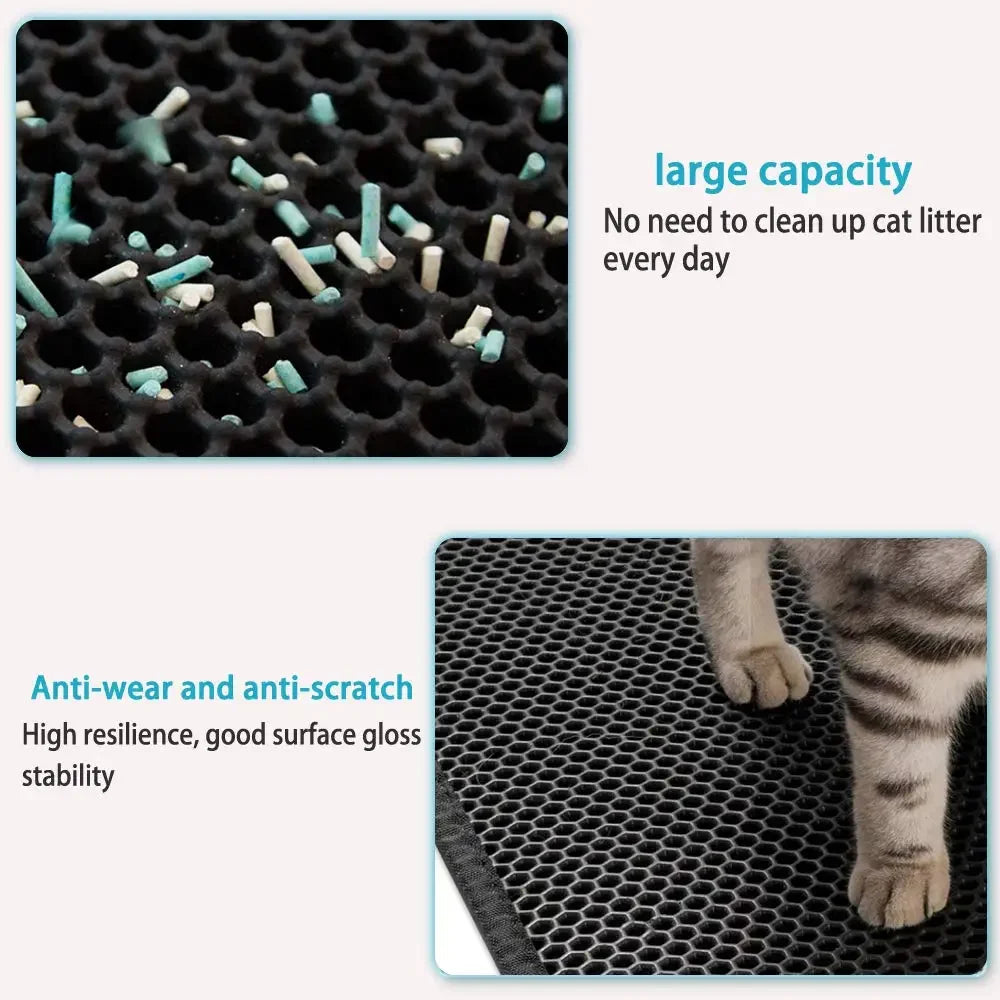Double Layer Waterproof Pet Litter Box Non-slip Mat