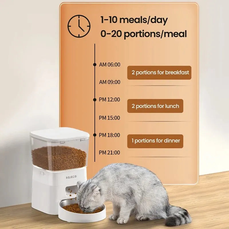 2L Smart Timed Pet Food Dispenser