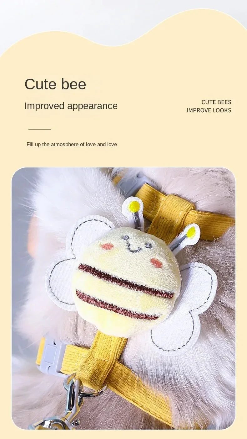 Cute Bee Pet Harness & Leash Set