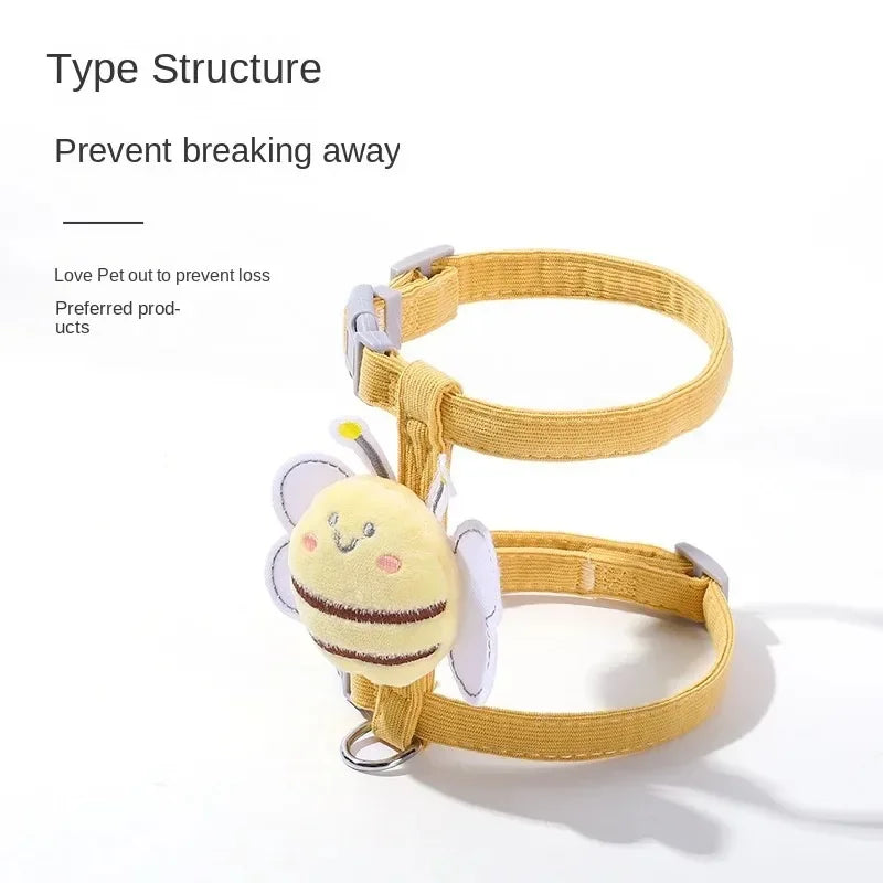 Cute Bee Pet Harness & Leash Set