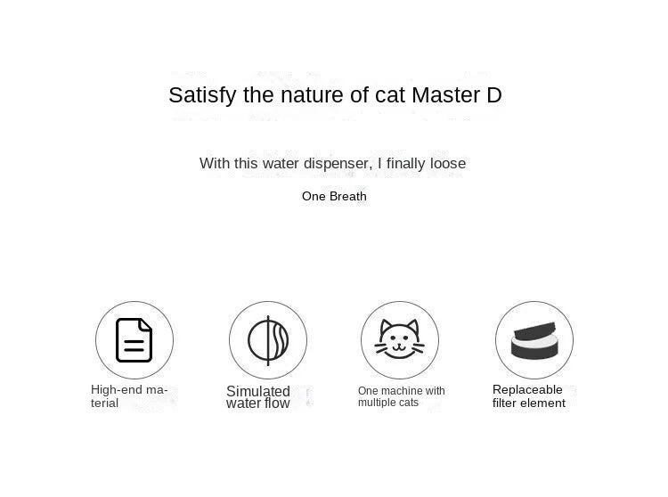 Cute Pet Flower Water Fountain