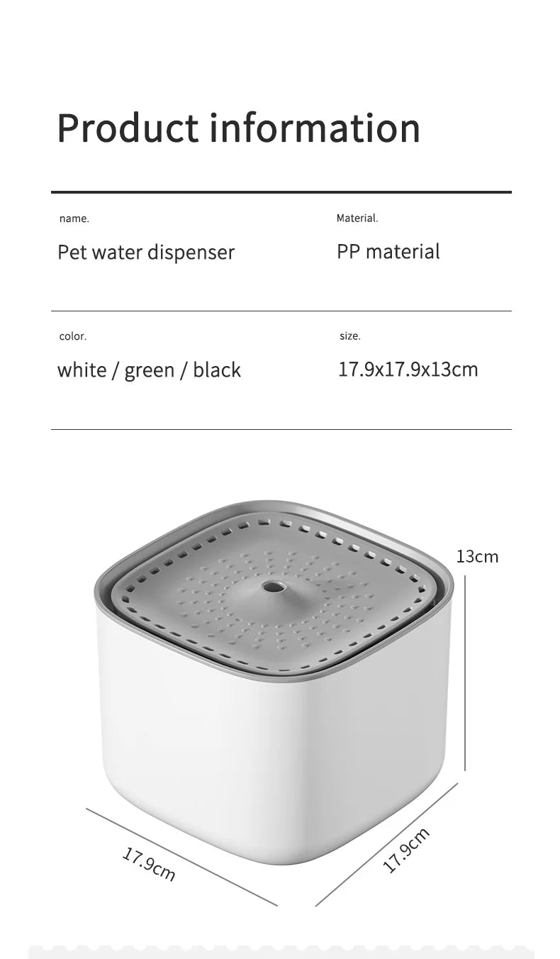 3L Pet Water Fountain