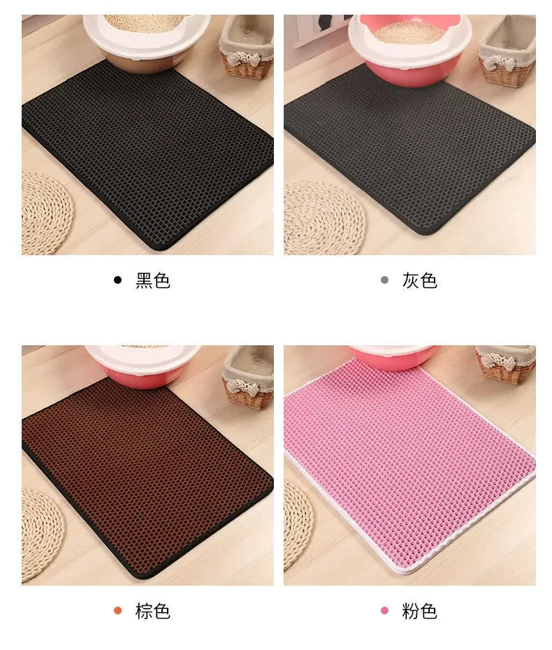 Double Layer Waterproof Pet Litter Box Non-slip Mat