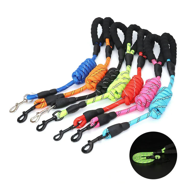 Reflective Padded Dog Leash With Comfortable Padded Handle